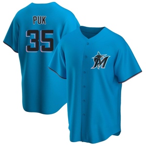 A.J. Puk Women's Nike White Miami Marlins Home Replica Custom Jersey